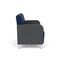Lesro Siena 2 Seat Tandem Seating No Center Arm, Brushed Steel, MD Ink Back, MD Ink Seat, RS Echo Panels SN2101 - alternate 2